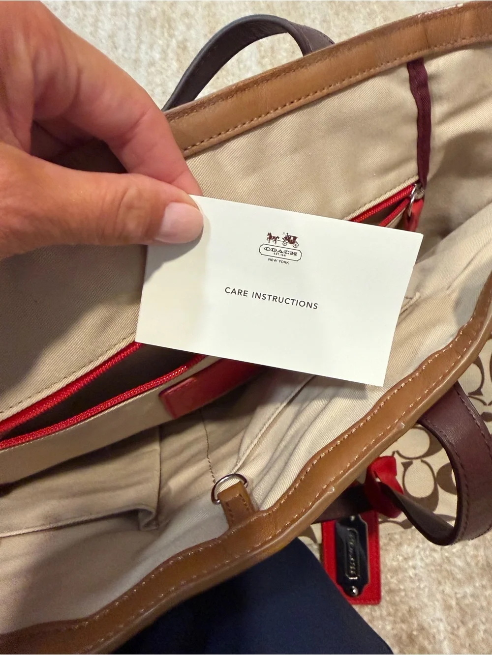 Coach spacious tote